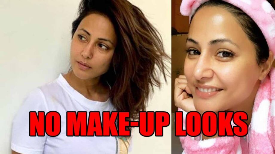 Check out: Hina Khan no make-up looks