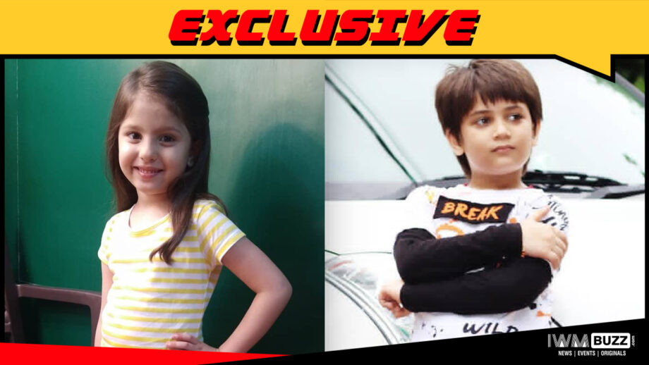Child actors Aekam Binjwe and Hardika Sharma in Priyadarshan film Hungama 2