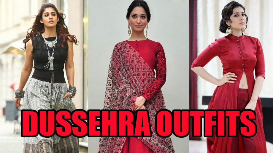 Dussehra 2020: Nayanthara, Tamannah Bhatia And Rashi Khanna's Latest Trends For Your Dussehra Outfit Inspiration