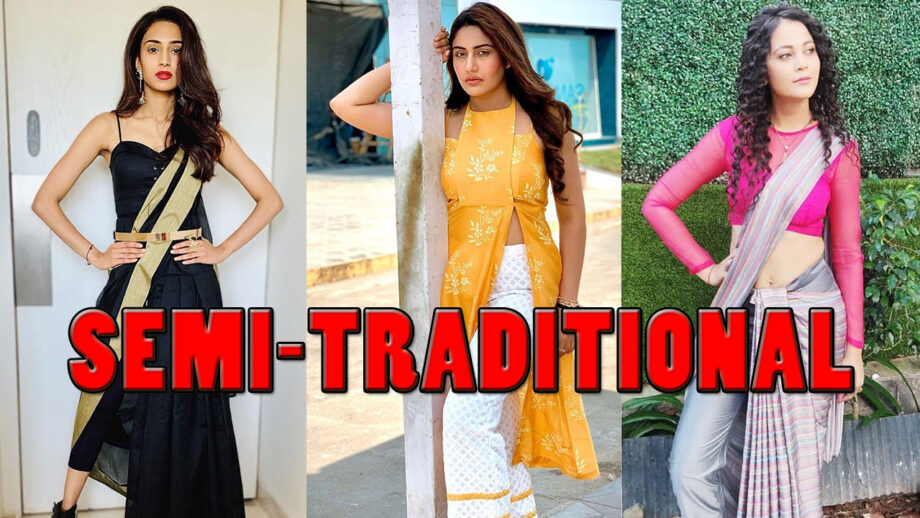 Erica Fernandes, Surbhi Chandna, Kaveri Priyam's semi-traditional piece style game is always on point