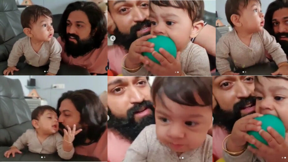 Family Goals: Rare and unseen adorable video of KGF fame Yash playing with his son goes viral