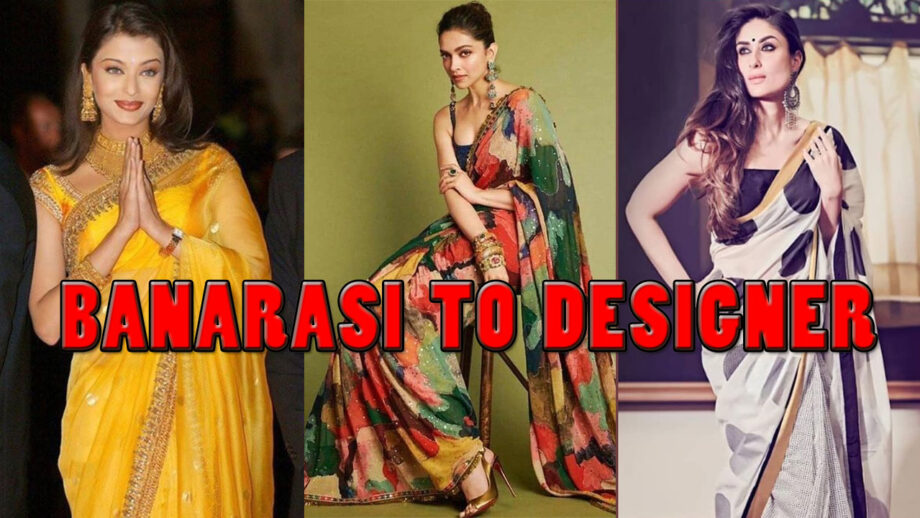 From Banarasi Saree To Designer Saree: How Aishwarya Rai Bachchan, Kareena Kapoor, And Deepika Padukone look extremely stylish for festive eve 9