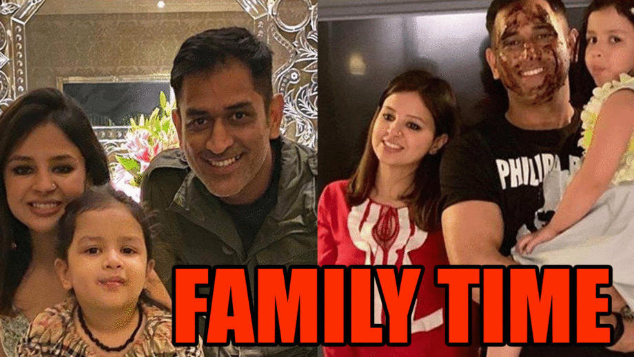 How does MS Dhoni spend time with family? Check out Unseen personal leaked photos 5