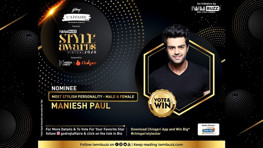 IWMBuzz Style Award: Will Maniesh Paul win the Most Stylish Personality (Male)? Vote Now!