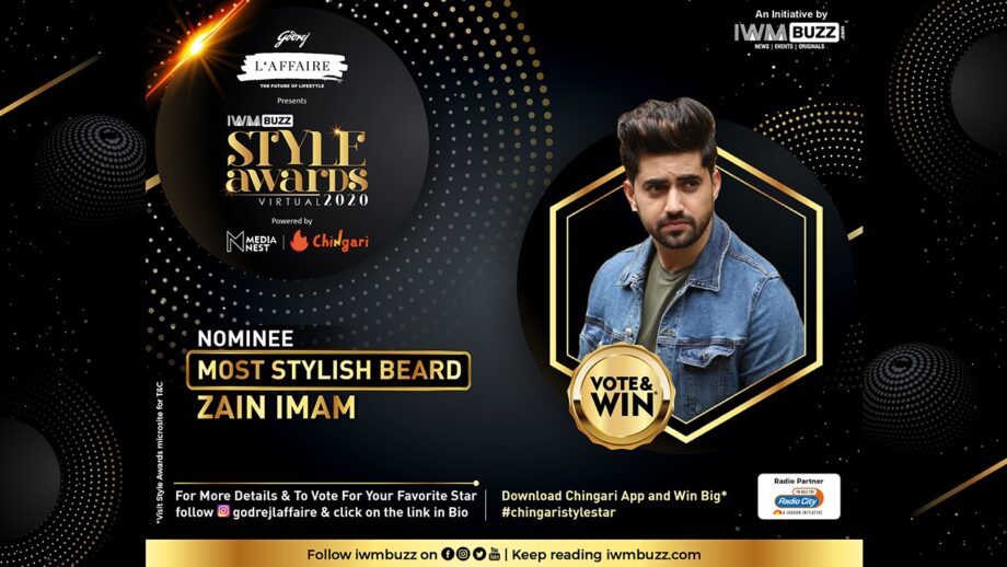 IWMBuzz Style Award: Will Zain Imam win the Most Stylish Beard? Vote Now!