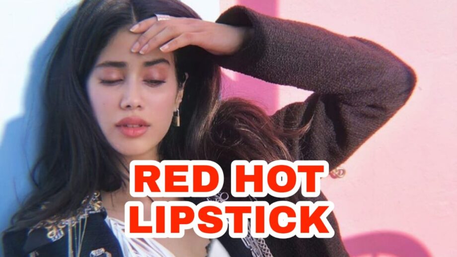 Janhvi Kapoor sizzles in latest picture wearing red lipstick
