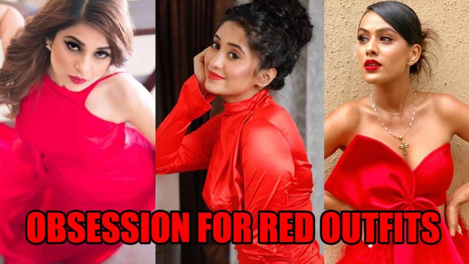 Jennifer Winget, Shivangi Joshi, Nia Sharma's Obsession For Red Outfits And We Have Enough Proof!