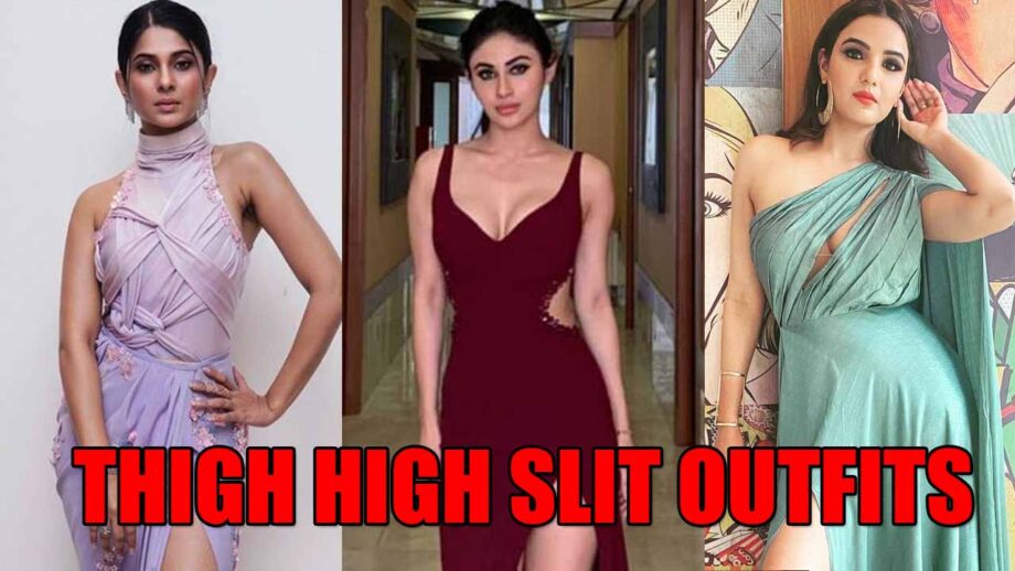 Jennifer Winget VS Mouni Roy VS Jasmin Bhasin: Hottest celeb in thigh high slit outfits