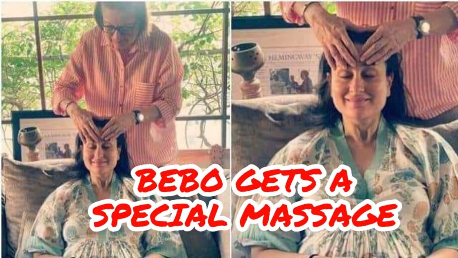 Kareena Kapoor gets a massage
