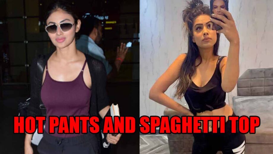Mouni Roy Vs Nia Sharma: Who's Best In Hot Pants And Spaghetti Top?