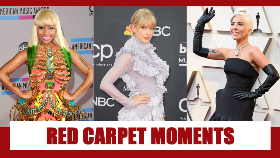 Nicki Minaj, Taylor Swift, Lady Gaga Red Carpet Moments