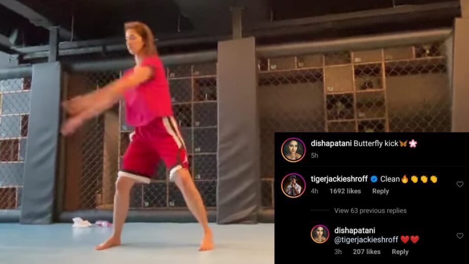 So romantic: Disha Patani performs the perfect butterfly kick, Tiger Shroff is impressed