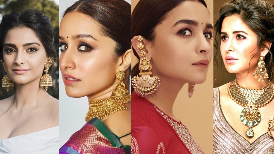 Sonam Kapoor VS Shraddha Kapoor VS Alia Bhatt VS Katrina Kaif: Who Looks Classy And Sassy In Temple Earrings?