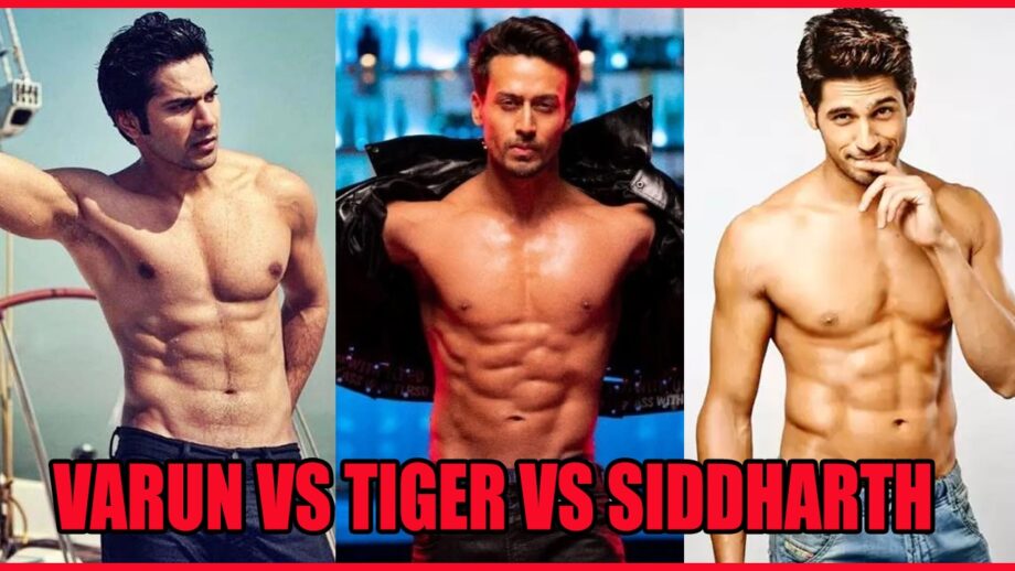 Varun Dhawan Vs Tiger Shroff Vs Sidharth Malhotra: Who has the best six-pack abs in Bollywood?