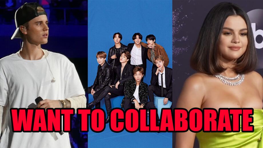 Why BTS Wants To Work With Justin Bieber And Selena Gomez?