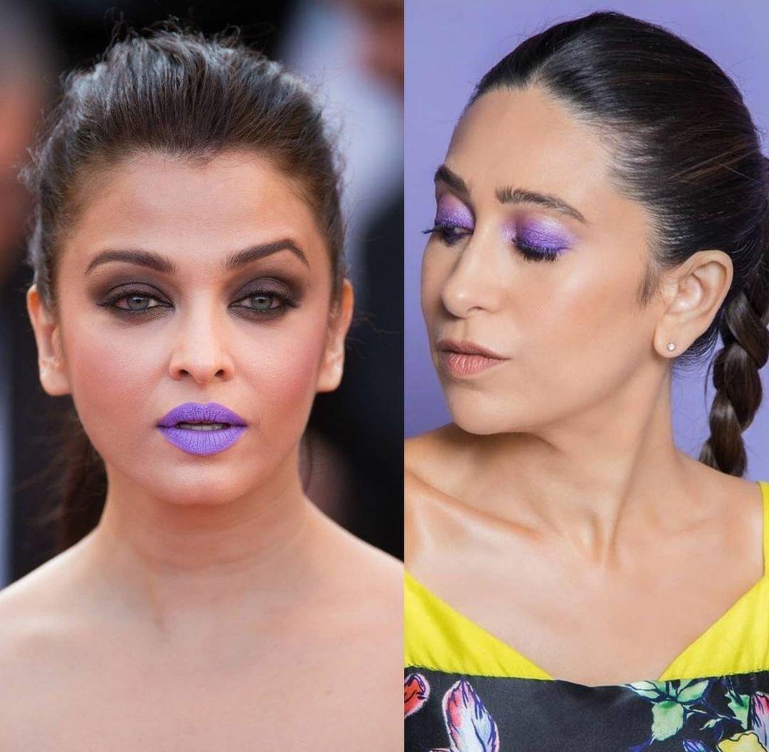 Aishwarya Rai In Purple Lipstick Or Karisma Kapoor In Purple Shade: What Would You Choose?