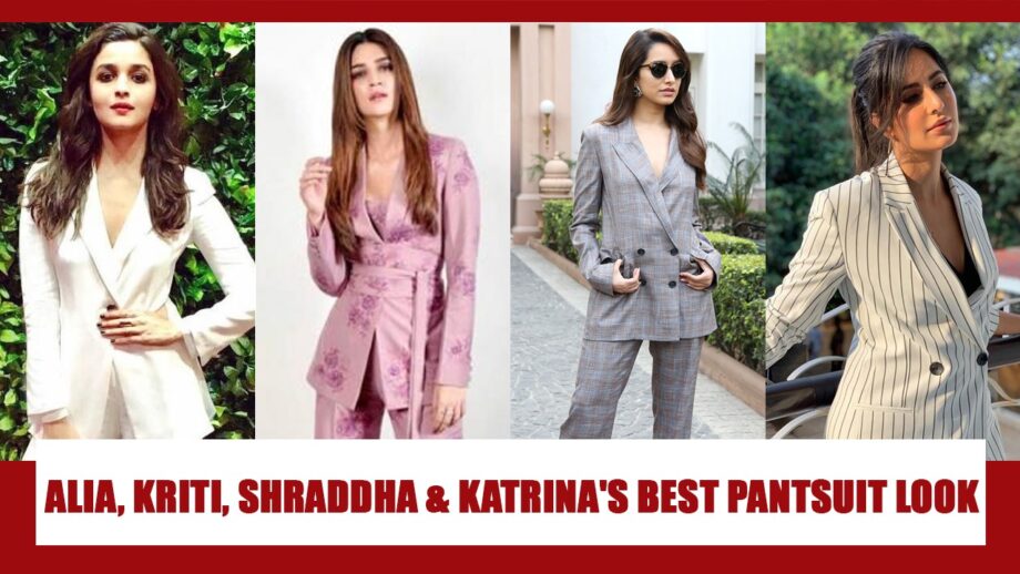 Alia Bhatt, Kriti Sanon, Shraddha Kapoor, Katrina Kaif: Hot In Pantsuit Look 4