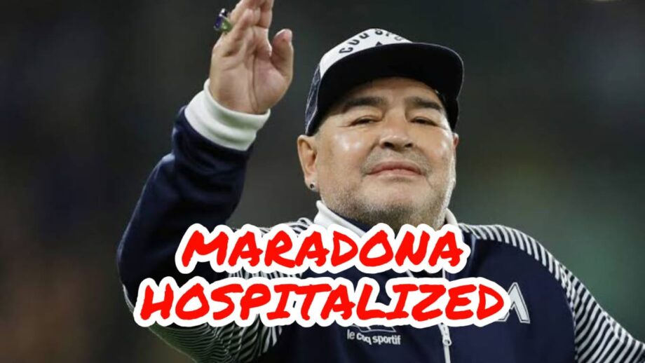 Argentina football legend Diego Maradona hospitalized