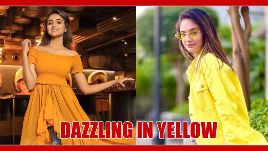 Ashi Singh And Anushka Sen Looks Super Sweet In Yellow 8
