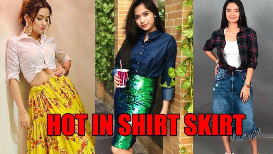 Avneet Kaur, Jannat Zubair, Anushka Sen: Hot in shirt skirt 3