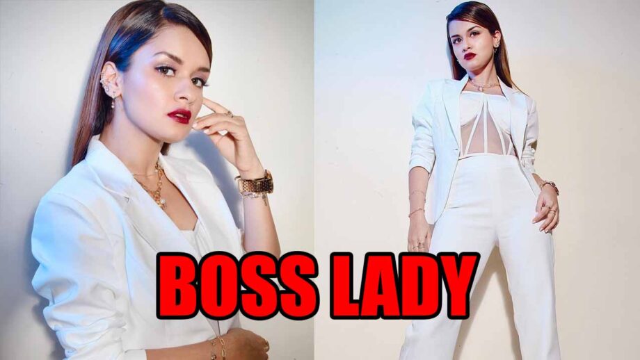 Avneet Kaur poses like a boss lady in latest white pant suit avatar