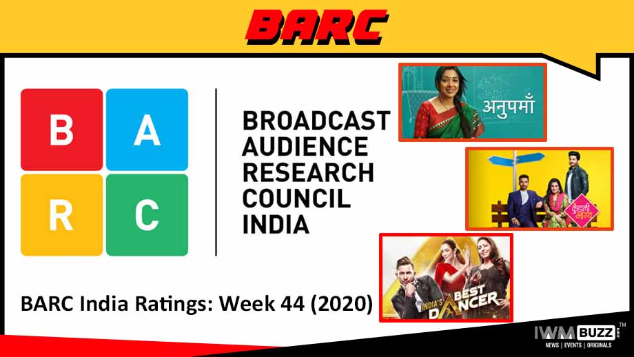BARC India Ratings: Week 44 (2020); Anupamaa, Indias Best Dancer, Kundali Bhagya on top