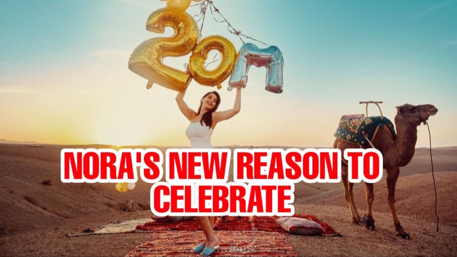 CONGRATULATIONS: Nora Fatehi has a new reason to celebrate