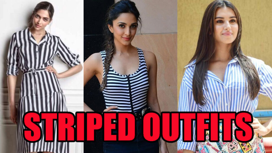 Deepika Padukone, Kiara Advani And Tara Sutaria In Hottest Striped Outfits 6