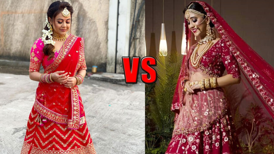 Devoleena Bhattacharjee Or Shivangi Joshi: Who Looked Deadly In Red Lehenga?