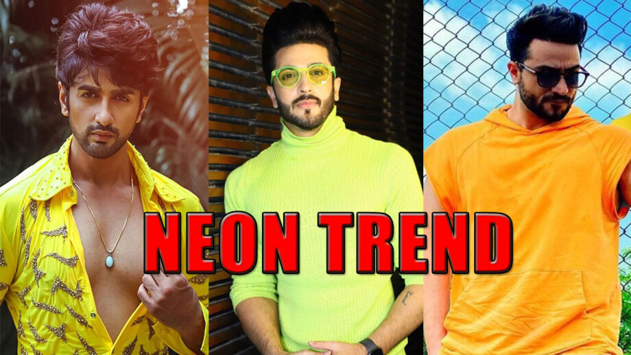 Dheeraj Dhoopar, Nishant Singh Malkani, And Aly Goni In Neon Colour Outfits 10