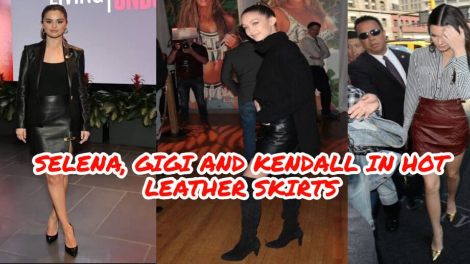 Gigi Hadid, Selena Gomez To Kendall Jenner: Times When Actresses Made Leather Skirts Their Go-To Outfits