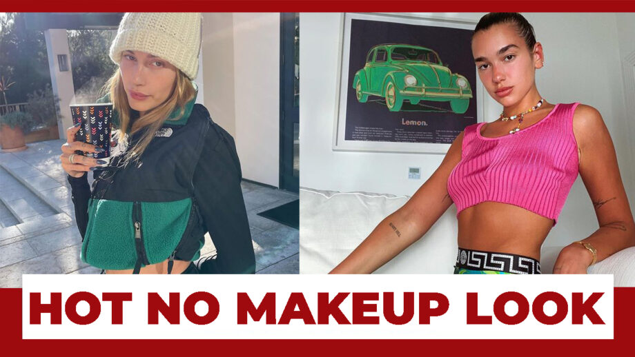 Hailey Baldwin And Dua Lipa’s Hot No-Makeup Look!