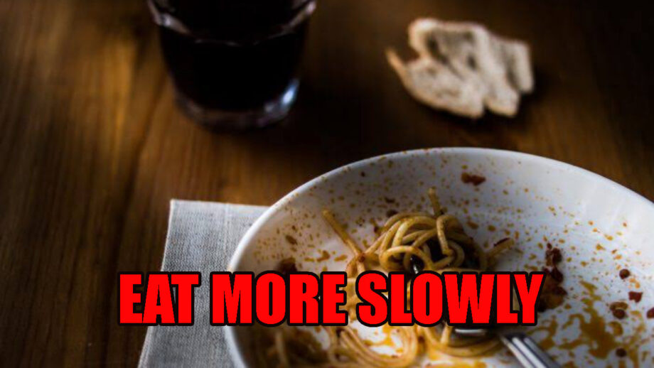 Health Tip Of The Day: Eat More Slowly