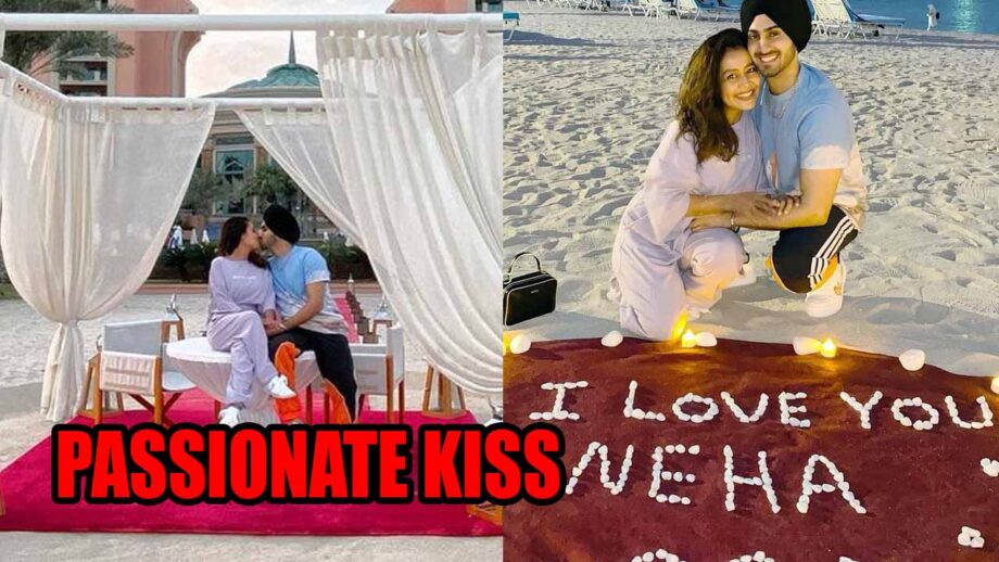 Honeymoon Diaries: Neha Kakkar and Rohanpreet Singh shares a passionate KISS