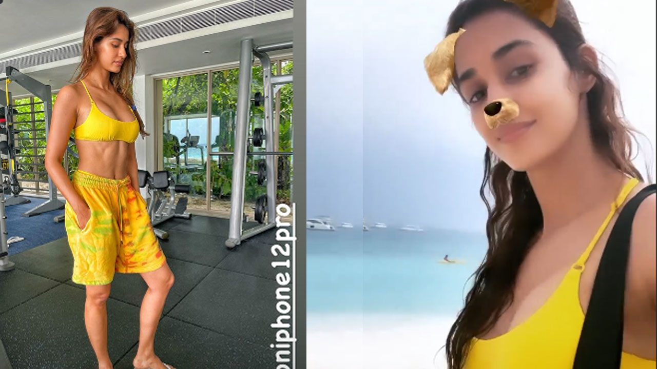 Hot Picture Alert: Disha Patani shares latest Maldives vacation photo in yellow sports bra, sets internet on fire 1