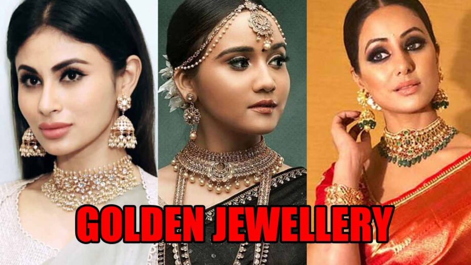 How To Style Golden Jewellery? Take Tips From Mouni Roy, Ashi Singh, Hina Khan