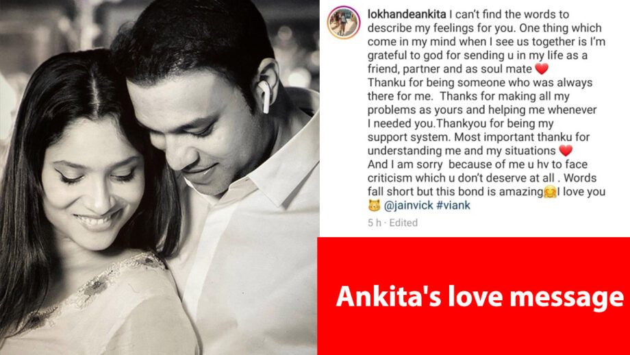 I can’t find the words to describe my feelings for you: Ankita Lokhande’s ‘love-filled’ post for special someone