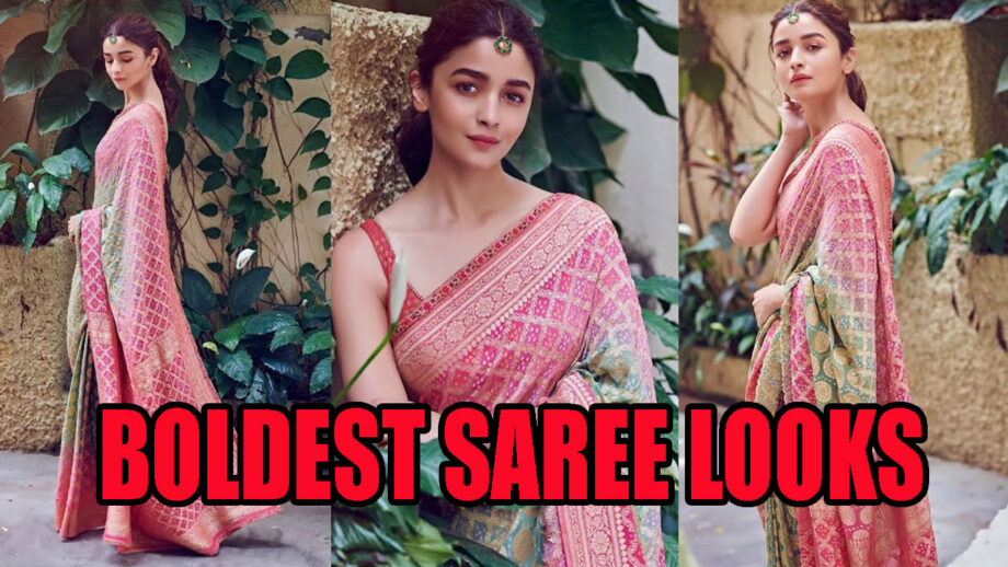 In Photos: Alia Bhatt's Boldest Saree Avatars Is Hotness Personified