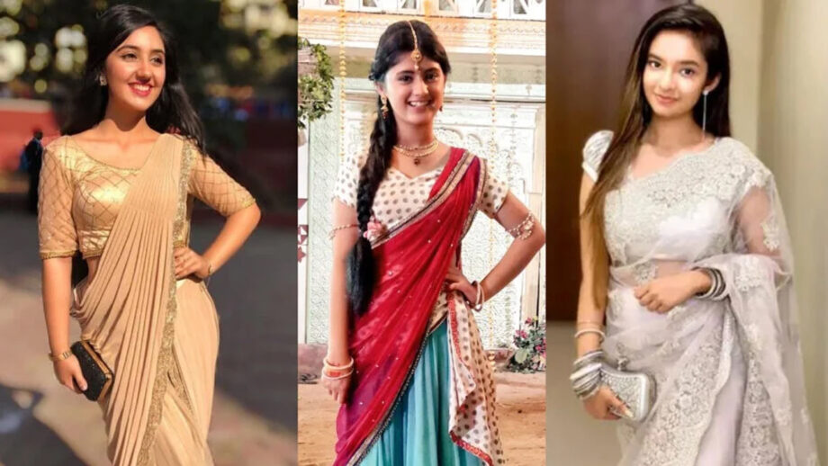 [In Photos] Ashnoor Kaur, Arishfa Khan And Anushka Sen Look Drop Dead Gorgeous In Saree 4