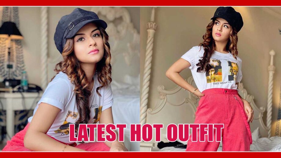 In Pics: Avneet Kaur's Latest Hot Outfit In White T-shirt With Pink Trouser
