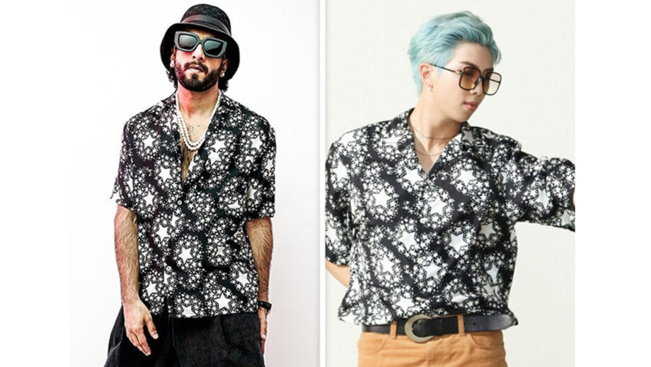 In Pics; BTS Member RM's Fashion Cues Were Taken By Ranveer Singh 4