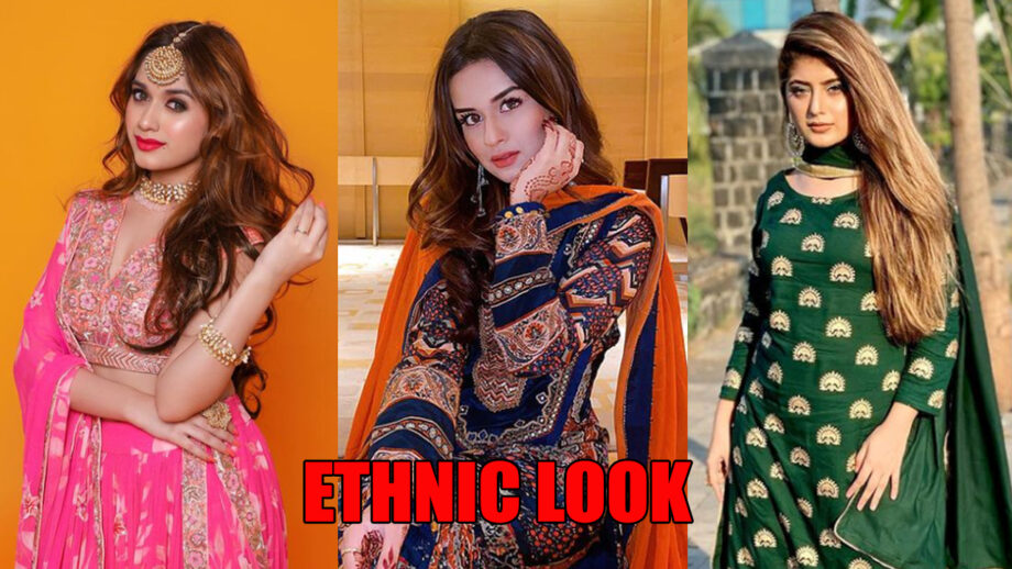 Jannat Zubair, Avneet Kaur And Arishfa Khan's Ravishing Ethnic Wardrobe 3