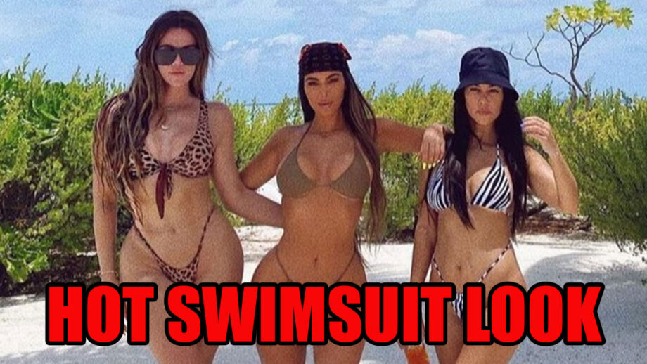 Kim Kardashian Shares Frame With Khloe Kardashian and Kourtney Kardashian In A Hot Swimsuit Look: Watch Pic Here