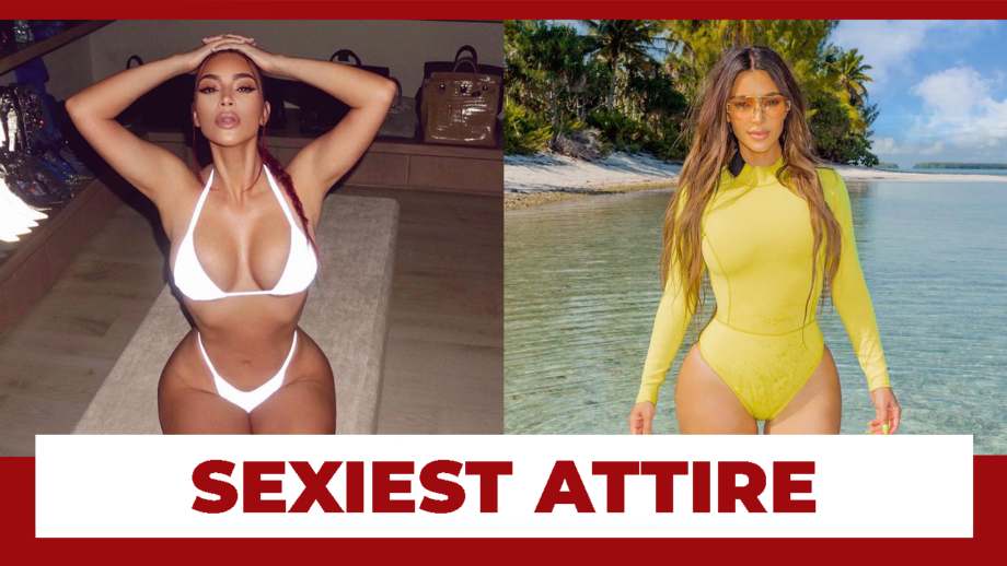 Kim Kardashian: White Bikinis Or Yellow Swimsuit- Which Attire Is The Sexiest?