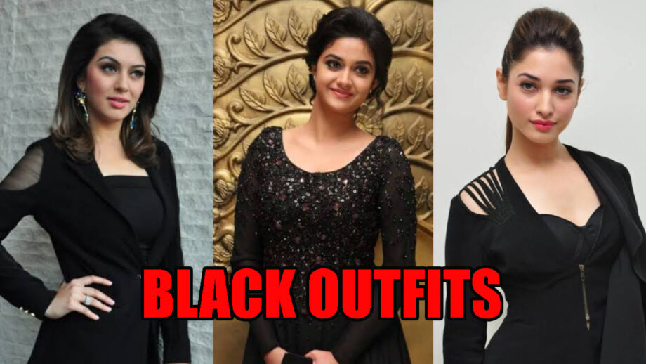 Love Wearing Black? Take Inspiration From Hansika Motwani, Keerthy Suresh, Tamannaah Bhatia's Black Outfits