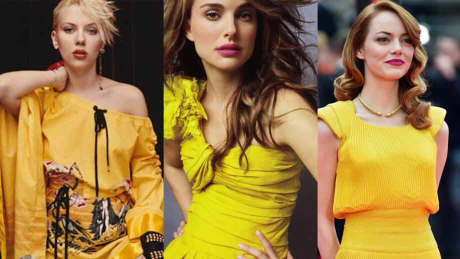 Love Wearing Yellow? Take Inspiration From Scarlett Johansson, Natalie Portman and Emma Stone's Yellow Outfits 12