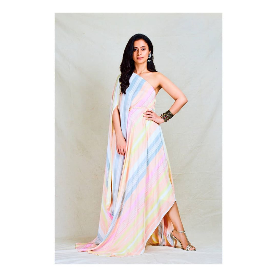 Mirzapur Fame Rasika Dugal's One Shoulder Multi-Coloured Oversized Gown Outfits Is Truly Unmissable; See Pics