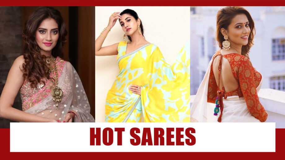 Nusrat Jahan, Rukmini Maitra, Mimi Chakraborty: Hottest Saree Looks 7