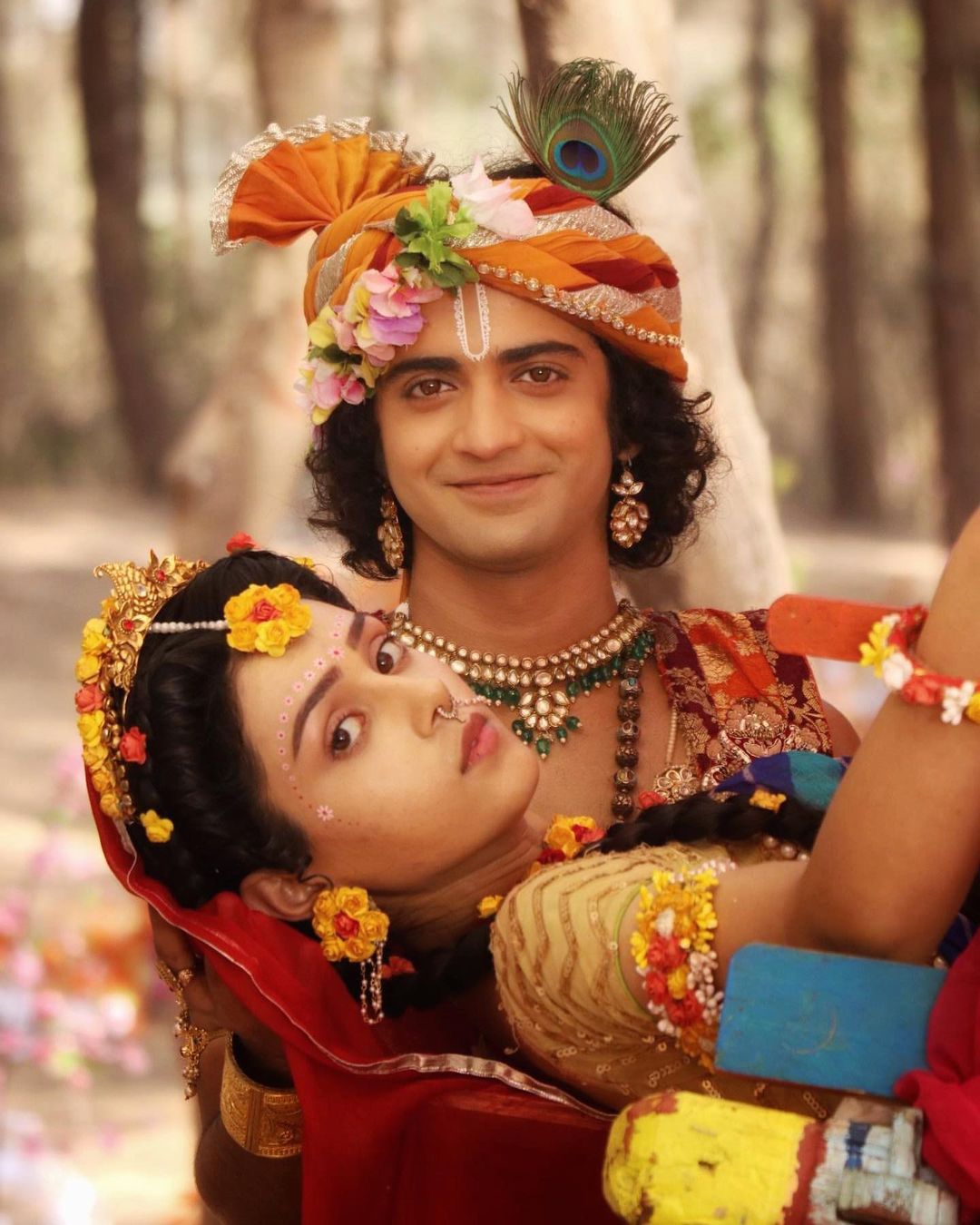 RadhaKrishn's Sumedh Mudgalkar And Mallika Singh Look Super-Hot In This Indian Avatar! 2