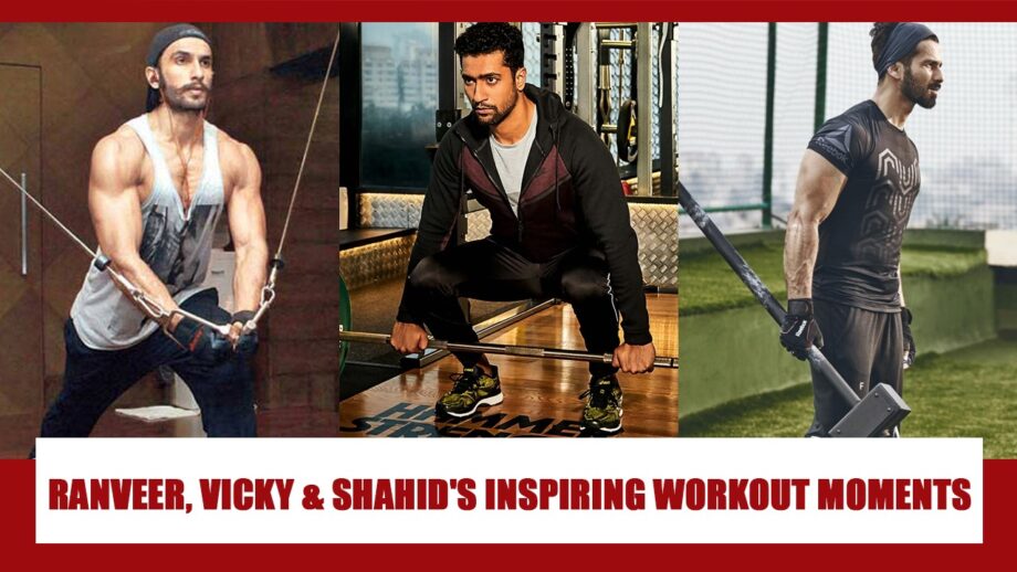 Ranveer Singh, Vicky Kaushal, Shahid Kapoor: Inspiring gym workout moments